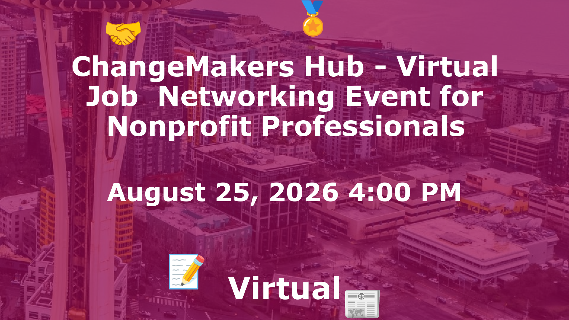 ChangeMakers Hub - Virtual Job  Networking Event for Nonprofit Professionals event image